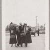 Lisan Kay, Harrison, Hubert Carlin, and Virginia Lee at a train station in Santa Barbara