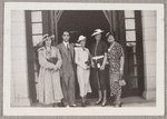 Virginia Lee, Yeichi Nimura, Dora P. Young, Madame Sanchez, and Madame Chibos at the Yacht Club in Havana