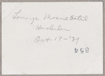 Yeichi Nimura in the Moana Hotel in Honolulu