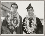 Yeichi Nimura and Lisan Kay arriving in Honolulu