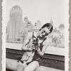 Lisan Kay and her cat Wang on the roof of Carnegie Hall