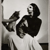 Yeichi Nimura and Lisan Kay holding their cats Wang and Ting