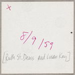 Ruth St. Denis and Lisan Kay at Ballet Arts