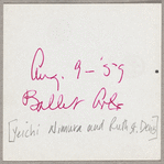 Yeichi Nimura and Ruth St. Denis at Ballet Arts