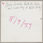 Lisan Kay, Yeichi Nimura, and Ruth St. Denis at Ballet Arts