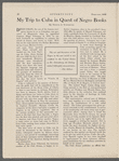 "My Trip to Cuba in Quest of Negro Books"
