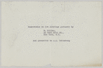 Aldridge, Ira -- Memorandum by B. Miller