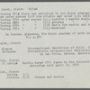 Aldridge, Ira -- Memorandum by B. Miller