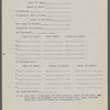 Lyons, William Henry -- Questionnaire re Genealogy