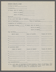 Lyons, William Henry -- Questionnaire re Genealogy