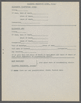 Lyons, William Henry -- Questionnaire re Genealogy