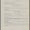 Lyons, William Henry -- Questionnaire re Genealogy