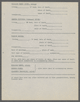 Lyons, William Henry -- Questionnaire re Genealogy