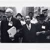 Dr. Benjamin Spock, Dr. King, and Monsignor Rice of Pittsburgh march in the Solidarity Day Parade at the United Nations Building, April 15, 1967