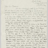 Letter from Keats House curator Fred Engcumbe to W. Thomas Spencer, Esq.