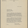 Typed letter to Leonard Woolf, London, Mar. 19, 1925