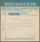 Cable to Virginia Woolf, London, Jun. 16, 1928