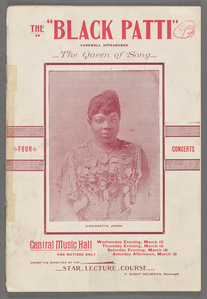 Farewell appearance of Sissieretta Jones: known as the Black Patti