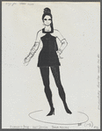 Costume sketch [photocopy of sketch #98] for the stage production Sweet Charity