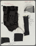 Costume sketch [photocopy] and swatches for the stage production Sweet Charity