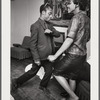 Baldwin dancing with Doris Castle, arm at chest level