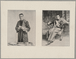 Two portraits of William Gillette in Sherlock Holmes