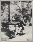 William Gillette in Act III of Sherlock Holmes