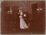 William Gillette and Katherine Florence in Act IV of Sherlock Holmes