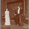 Katherine Florence and William Gillette in Act I of Sherlock Holmes