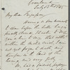 Stephen Samuel Stanley, Letter to Dr. Fergusson, written onboard the H.M.S. Erebus, 12 July 1845