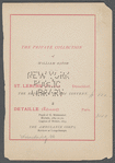 Catalogue of the private collection [of paintings] of W. Astor