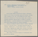 Photograph of Mayor William O' Dwyer receiving three Booker T. Washington Half Dollars at City Hall with accompanying note