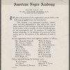 American Negro Academy--Printed Material