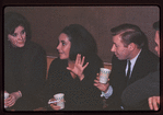 Party thrown by cast for Elizabeth Taylor's birthday during rehearsals for Hamlet with Richard Burton