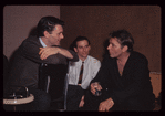 Party thrown by cast for Elizabeth Taylor's birthday during rehearsals for Hamlet with Richard Burton