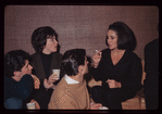 Party thrown by cast for Elizabeth Taylor's birthday during rehearsals for Hamlet with Richard Burton