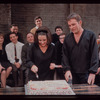 Party thrown by cast for Elizabeth Taylor's birthday during rehearsals for Hamlet with Richard Burton
