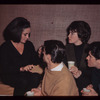 Party thrown by cast for Elizabeth Taylor's birthday during rehearsals for Hamlet with Richard Burton