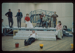 Party thrown by cast for Elizabeth Taylor's birthday during rehearsals for Hamlet with Richard Burton