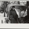 Woodstock, Vermont. Old-fashioned country peddler who goes from door to door selling hardware and groceries