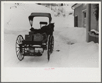 Woodstock, Vermont. Old-fashioned country peddler who goes from door to door selling hardware and groceries