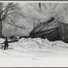 Young daughter of Frank H. Shurtleff going towards the sugar house where sap from sugar maple trees is boiled down into maple syrup. The Shurtleff farm has about 400 acres and was