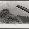 Threshing wheat on farm in Oldham County, Kentucky