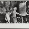 Children getting a drink of water at church picnic at St. Thomas Church, near Bardstown, Kentucky