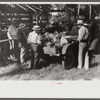 Unpacking supplies at the St. Thomas Church picnic supper near Bardstown, Kentucky