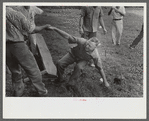 Legionnaire falls after picnic bench breaks at American Legion fish fry, Oldham County, Post 39, near Louisville, Kentucky