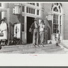 Farmers and townspeople in front of federal building on court day, Jackson, Kentucky