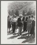Friends of the deceased going home after a memorial meeting. Up Frozen Creek, near Jackson, Breathitt County, Kentucky. See general caption number