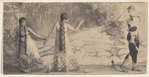 Lubov Tchernicheva (center) and Vaslav Nijinsky Vaslav (right) in L'Après-Midi d'un Faune