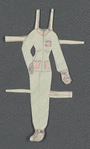 Paper doll and clothes created by Patricia Zipprodt as a 5-year-old child